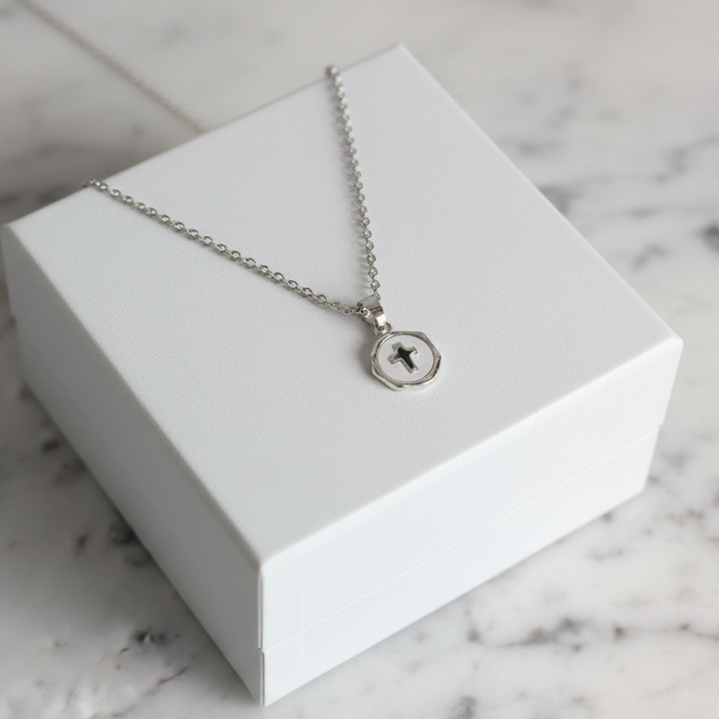 MOP Cross Necklace