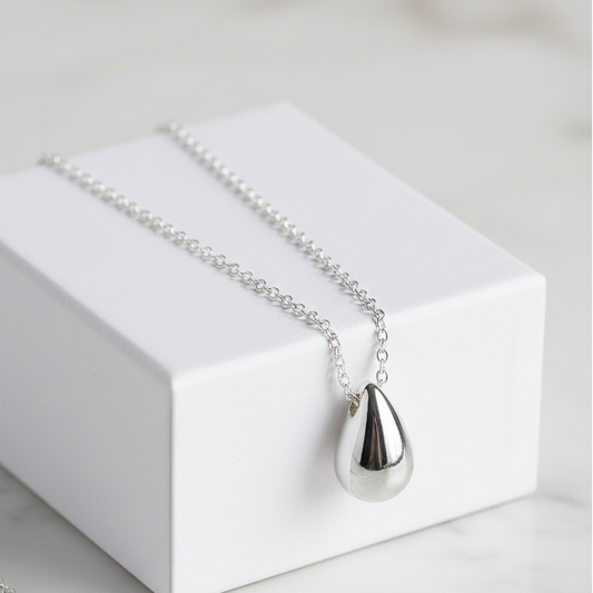 Raindrop Pendant Necklace-Sm