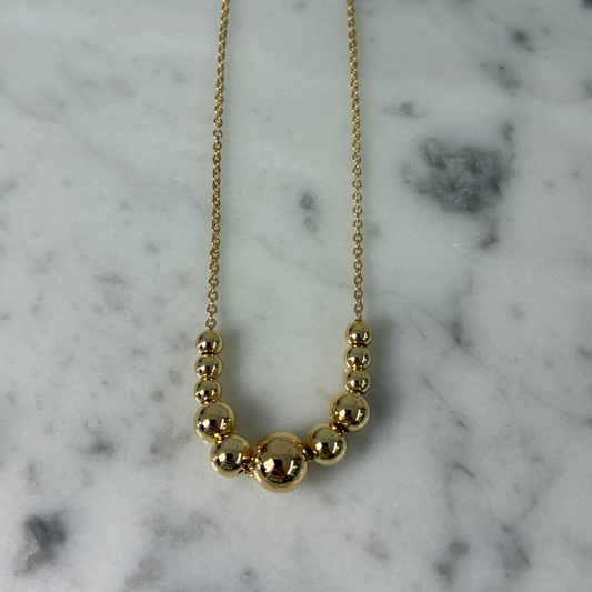 Gold Bead Necklace