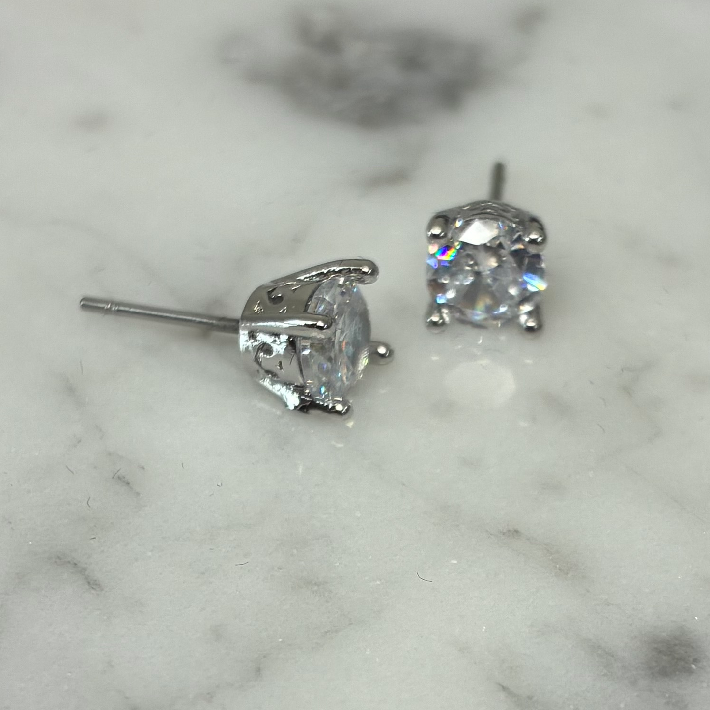 6mm CZ Stud Earring
