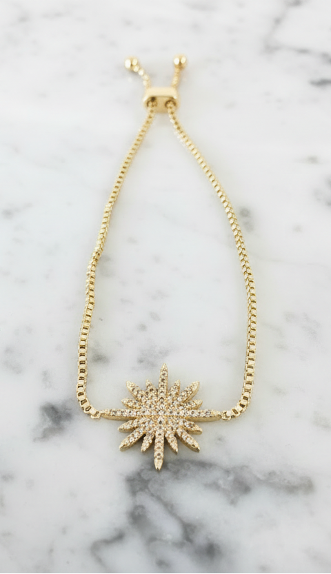 Pave Star Slide Bracelet