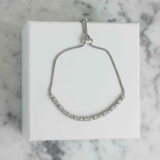 Deco CZ Slide Bracelet