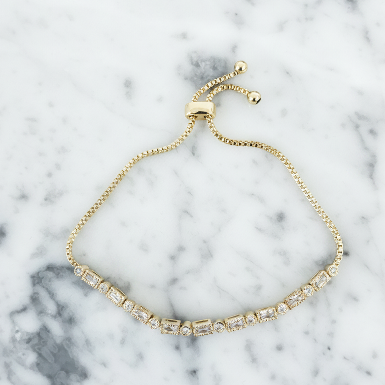 Deco CZ Slide Bracelet