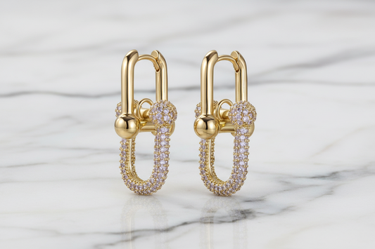 Gold Hanging Hardware Earring