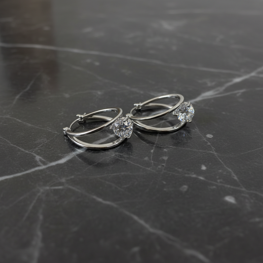 CZ Hoop Earrings