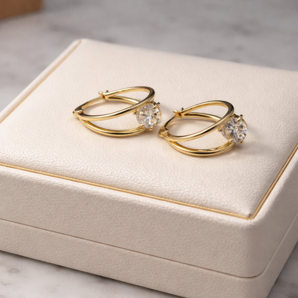 CZ Hoop Earrings