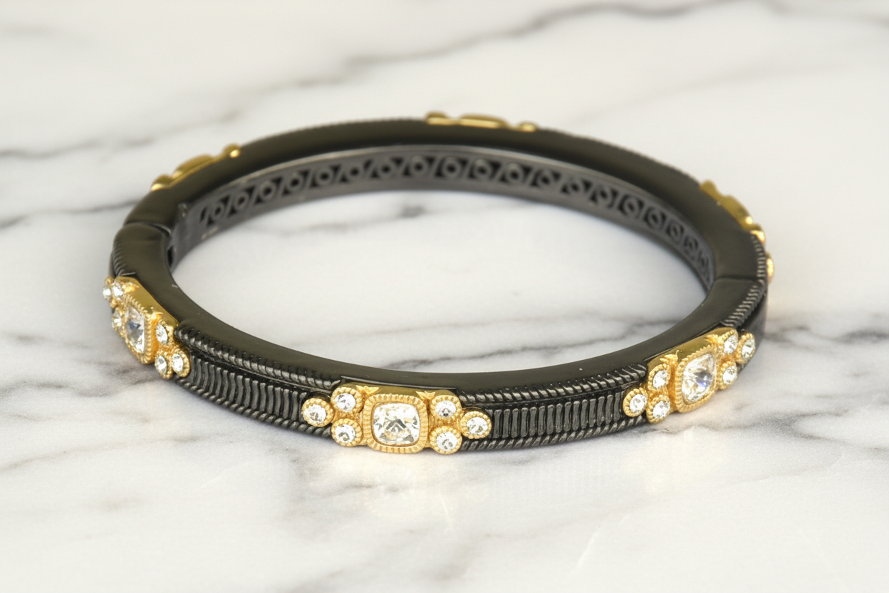 Ornate CZ Bangle