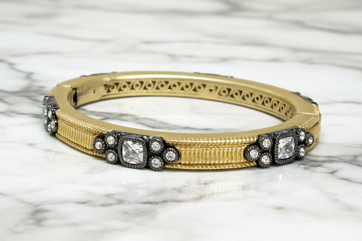 Ornate CZ Bangle