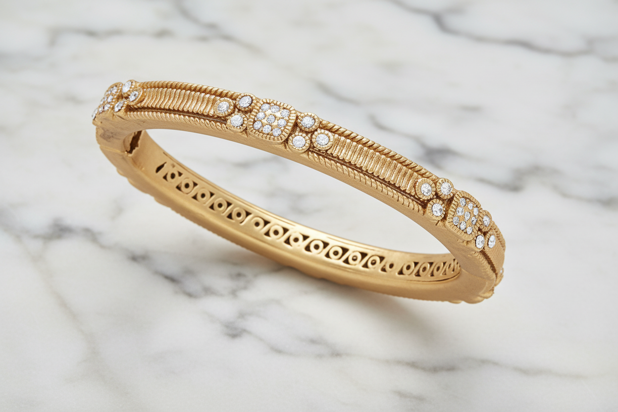 Ornate CZ Bangle
