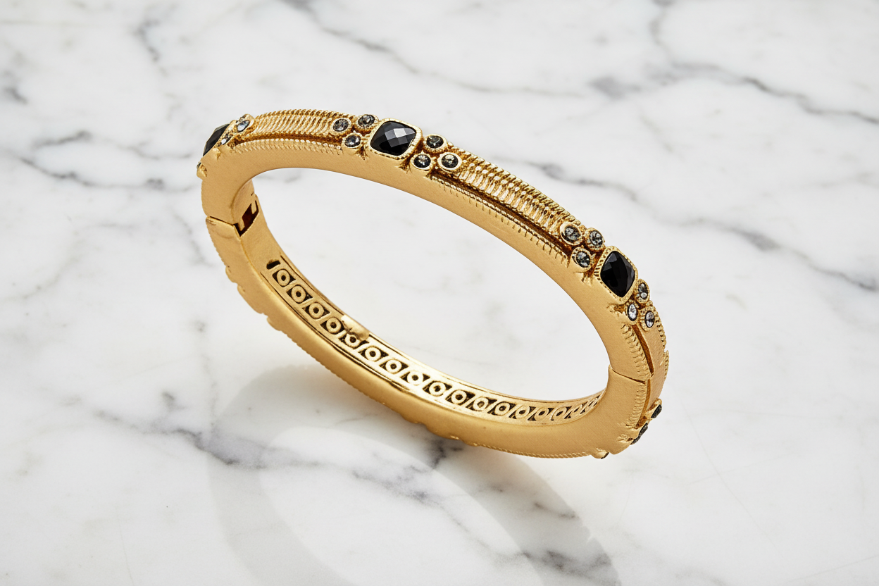 Ornate CZ Bangle