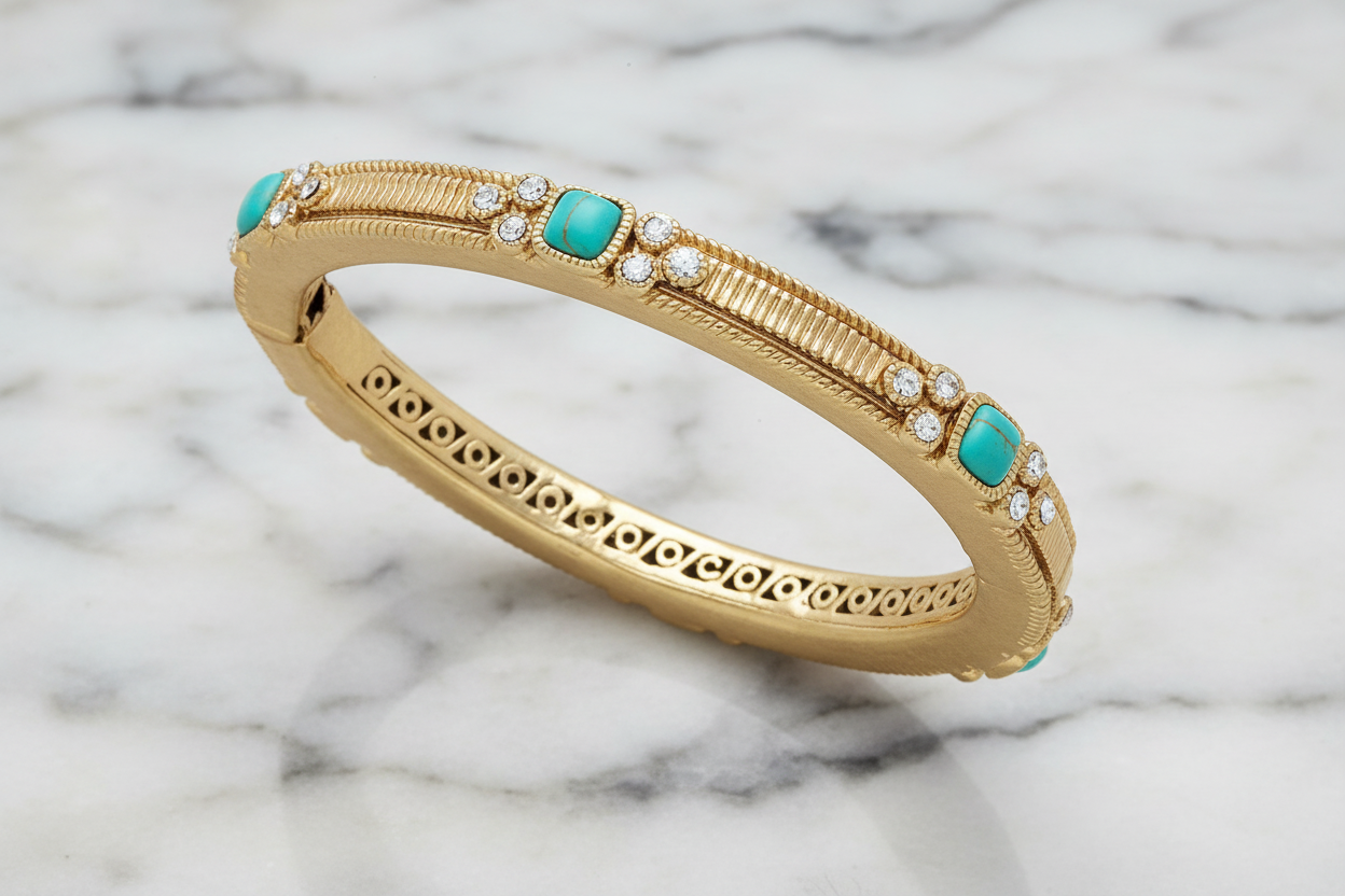 Ornate CZ Bangle