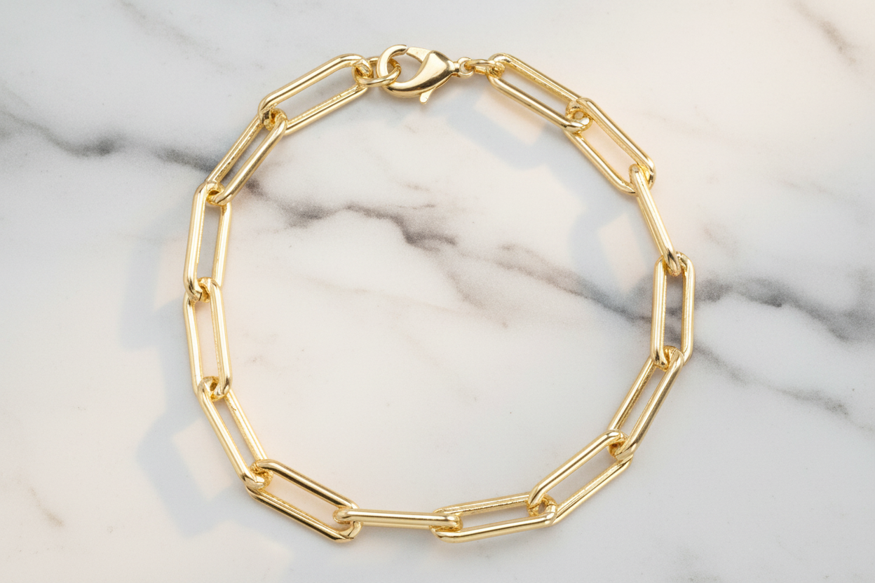 Paper Clip Link Bracelet