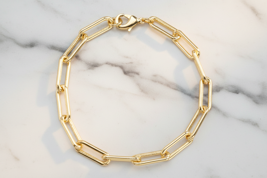 Paper Clip Link Bracelet
