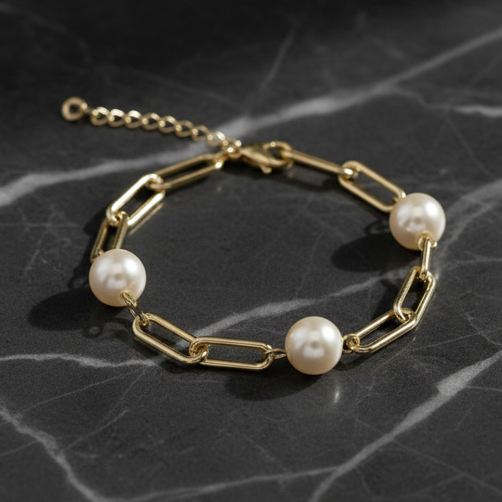 Paper Clip Link Bracelet