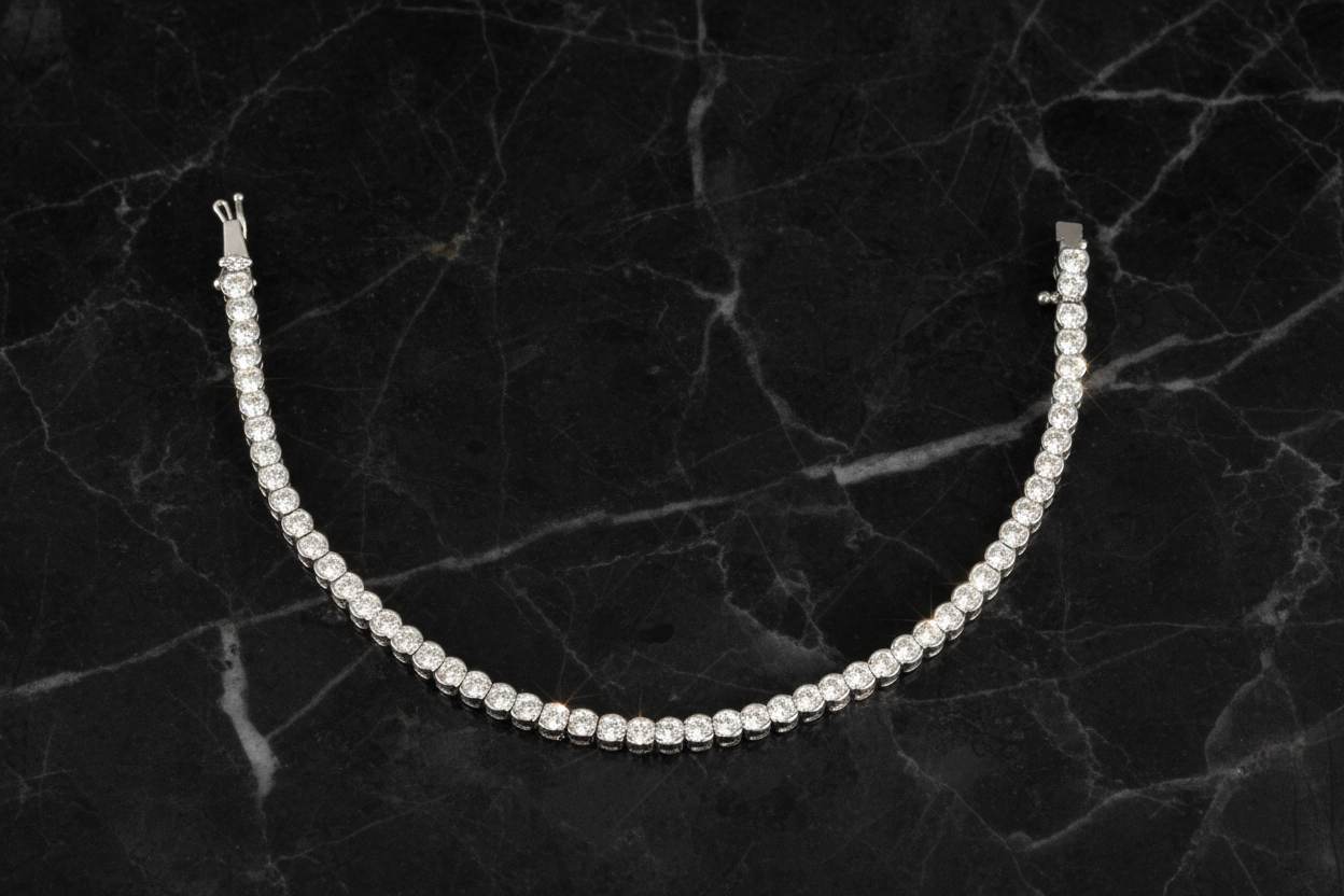 Small Round CZ Tennis Bracelet