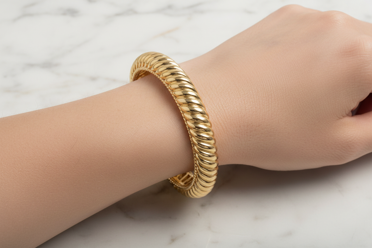 Swirl Cable Bangle