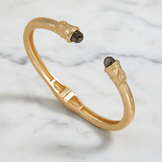 Brushed Gold Bracelet w/ Tips