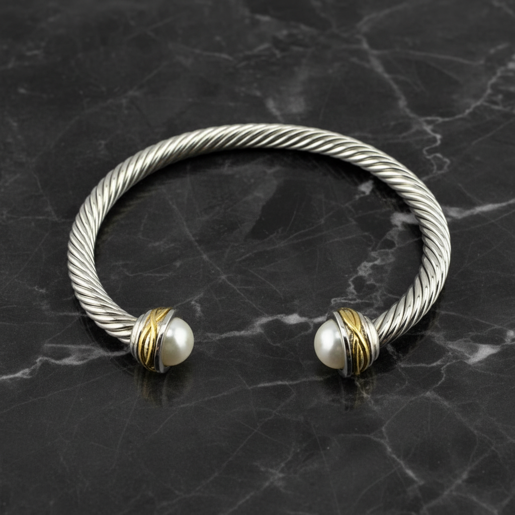 Two Tone Cable Cuff
