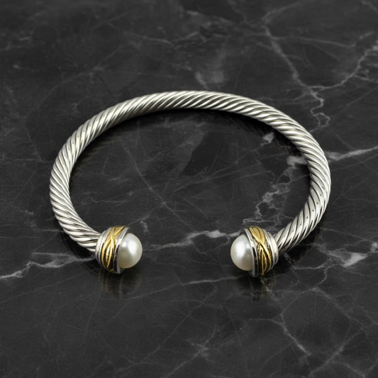 Two Tone Cable Cuff