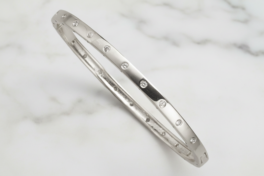 Small Bangle w/ Tiny CZs