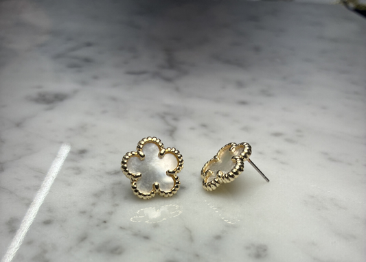 Gold Flower Earring