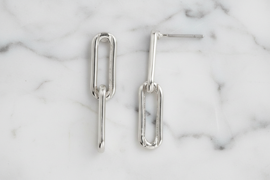 Paper Clip Link Earring