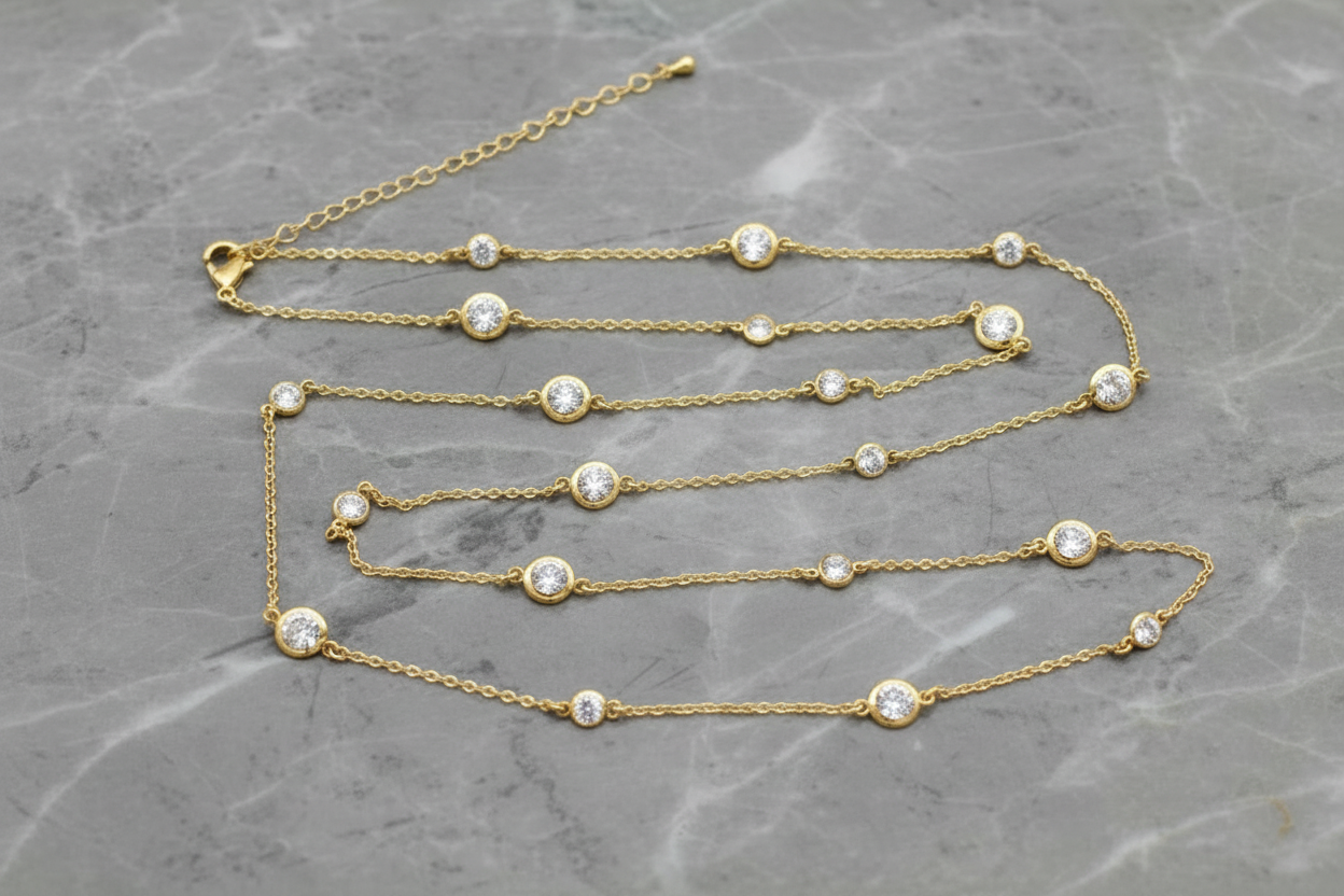 CZs By The Yard Necklace
