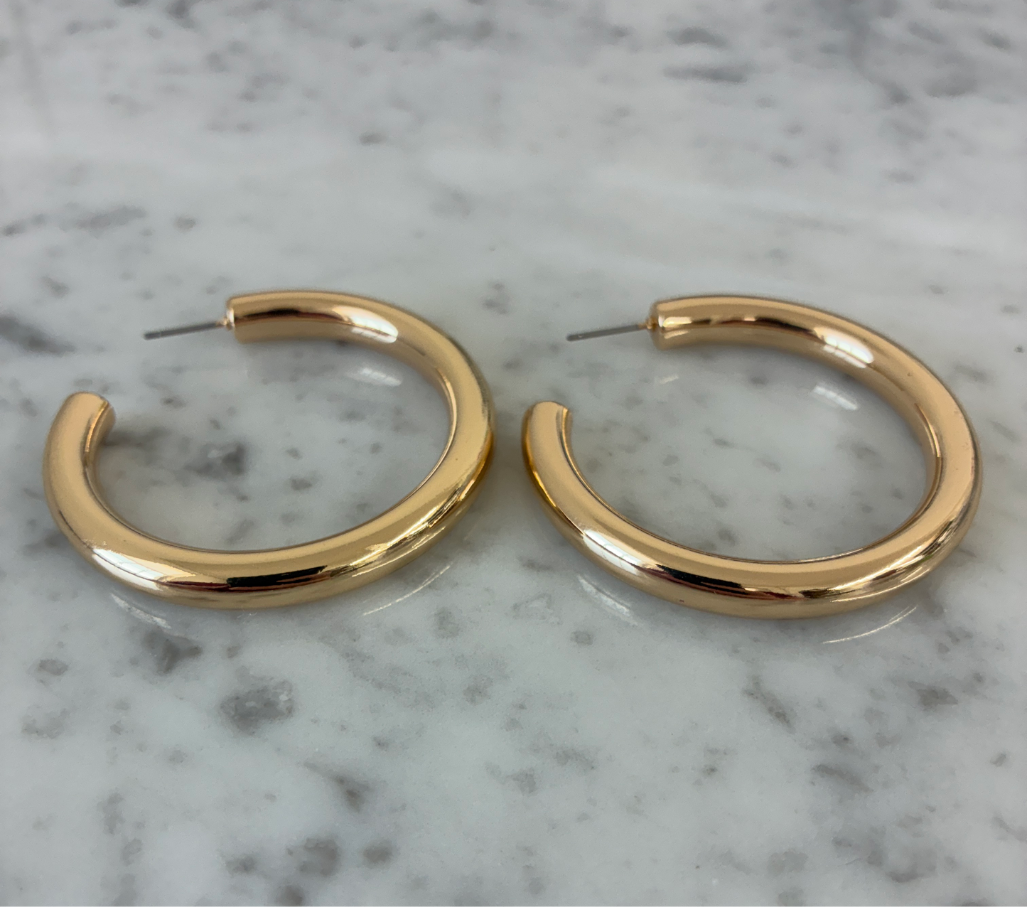 Large Tube Hoop Earring