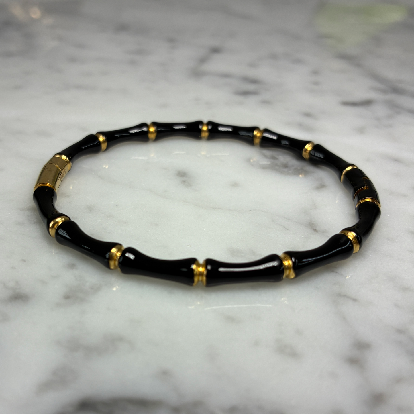 Bamboo Enamel Bangle