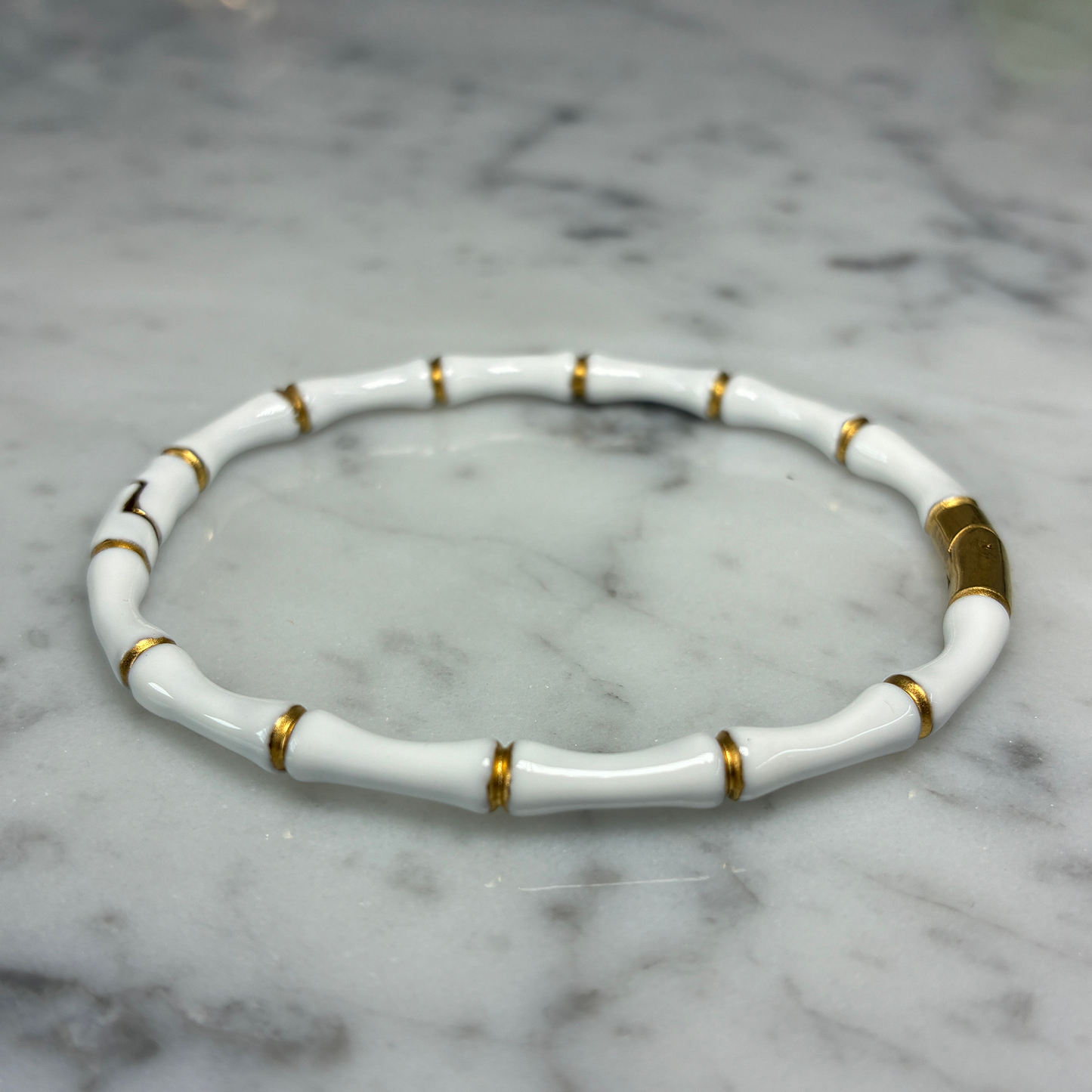 Bamboo Enamel Bangle