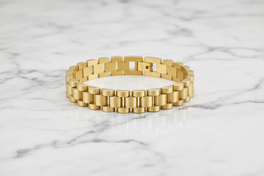 Gold 10mm Watch Band Bracelet