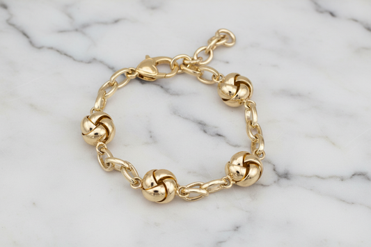 Gold 4-Knot Bracelet