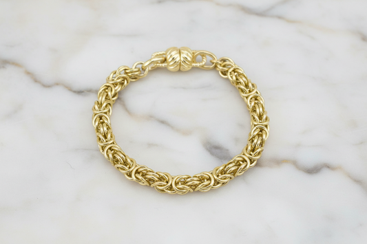 Gold Byzantine Chain Bracelet