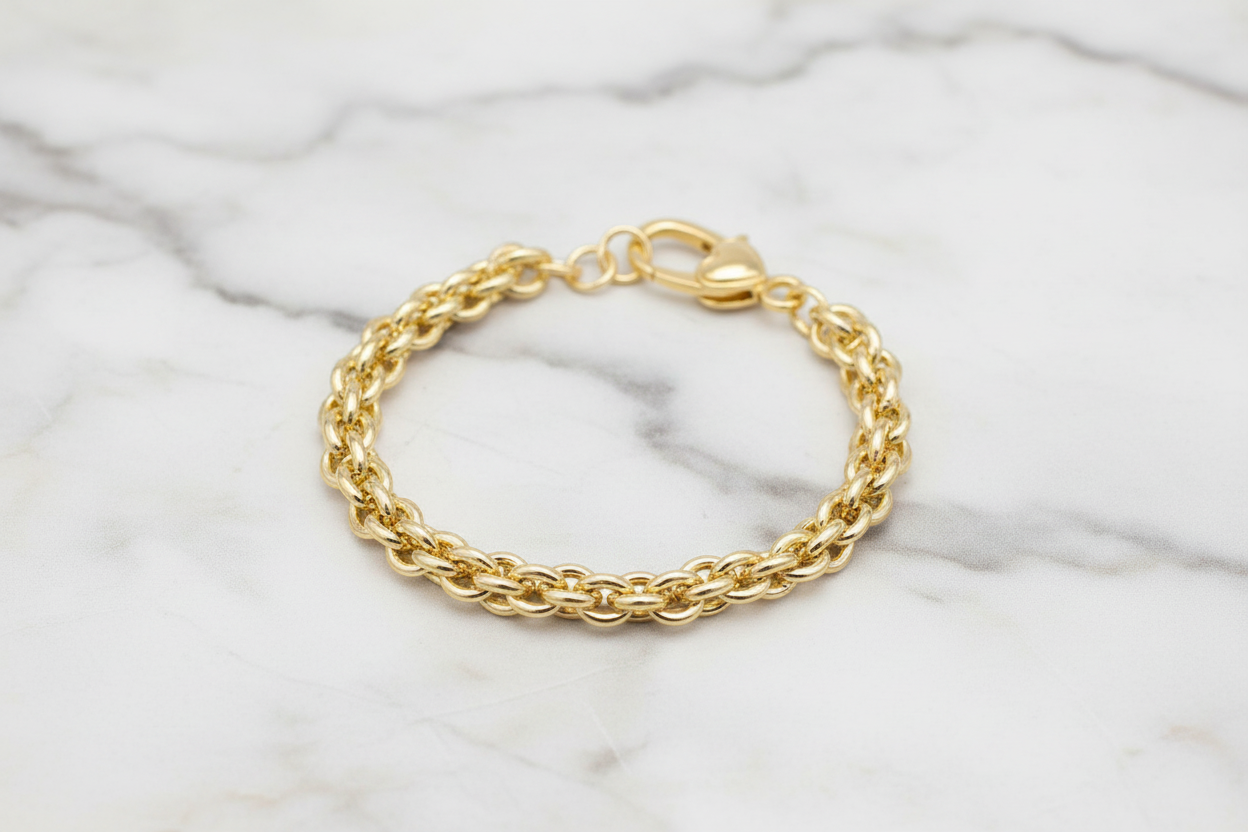 Gold Chunky Link Bracelet