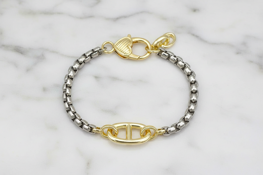 Silver Chain Gold Nose Bracelet