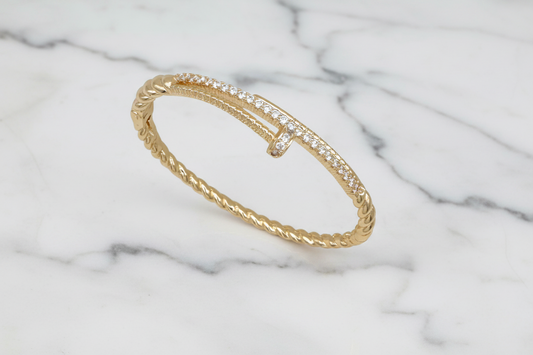 Pave Nail Bangle