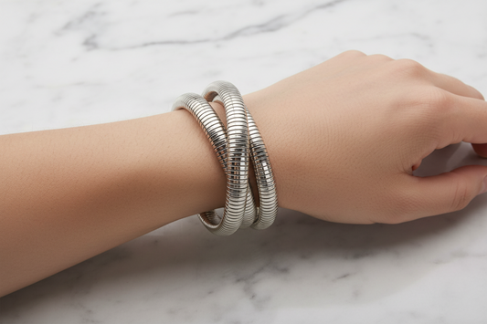 Tri Slide on Bangle