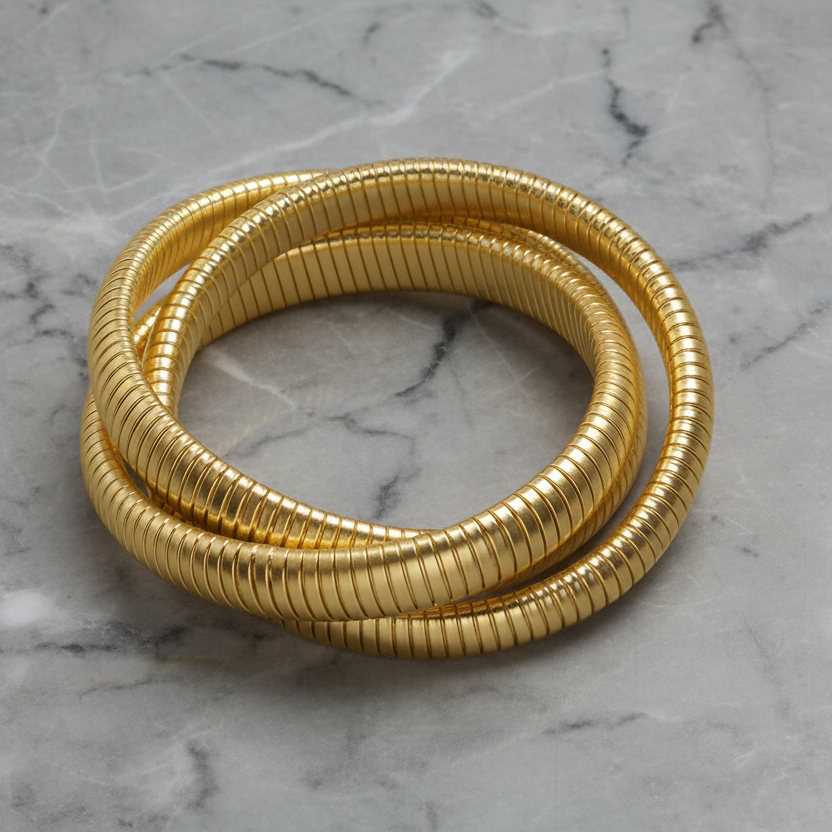 Tri Slide on Bangle
