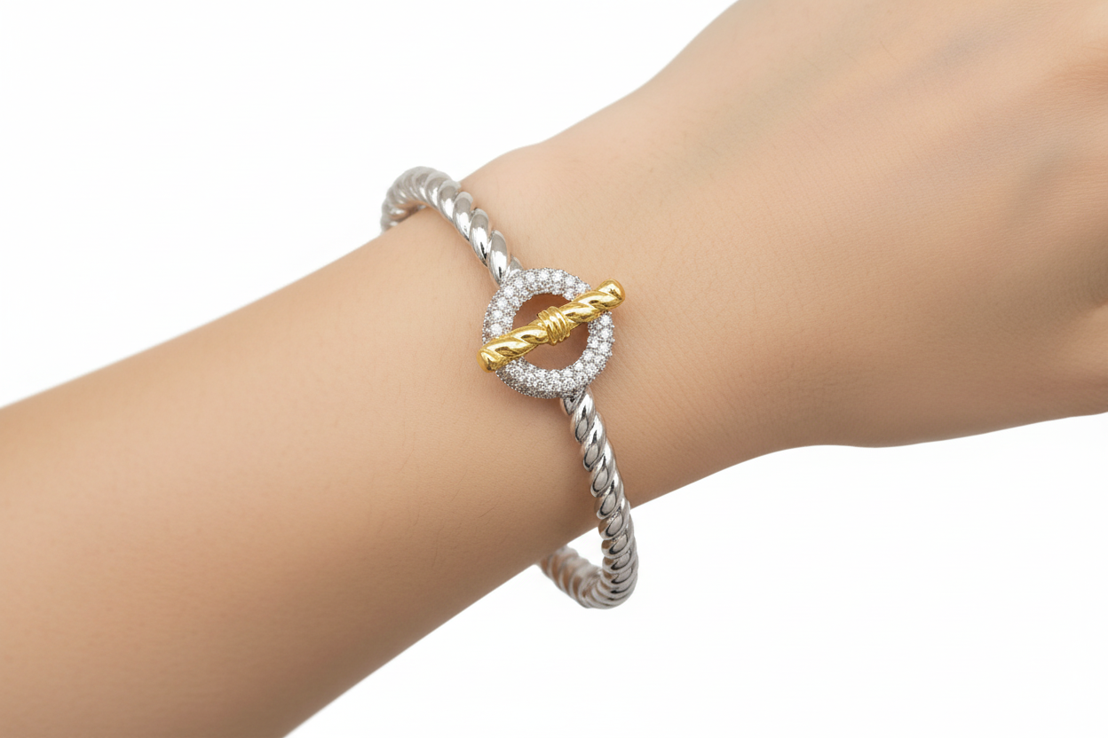 Pave Toggle Bracelet