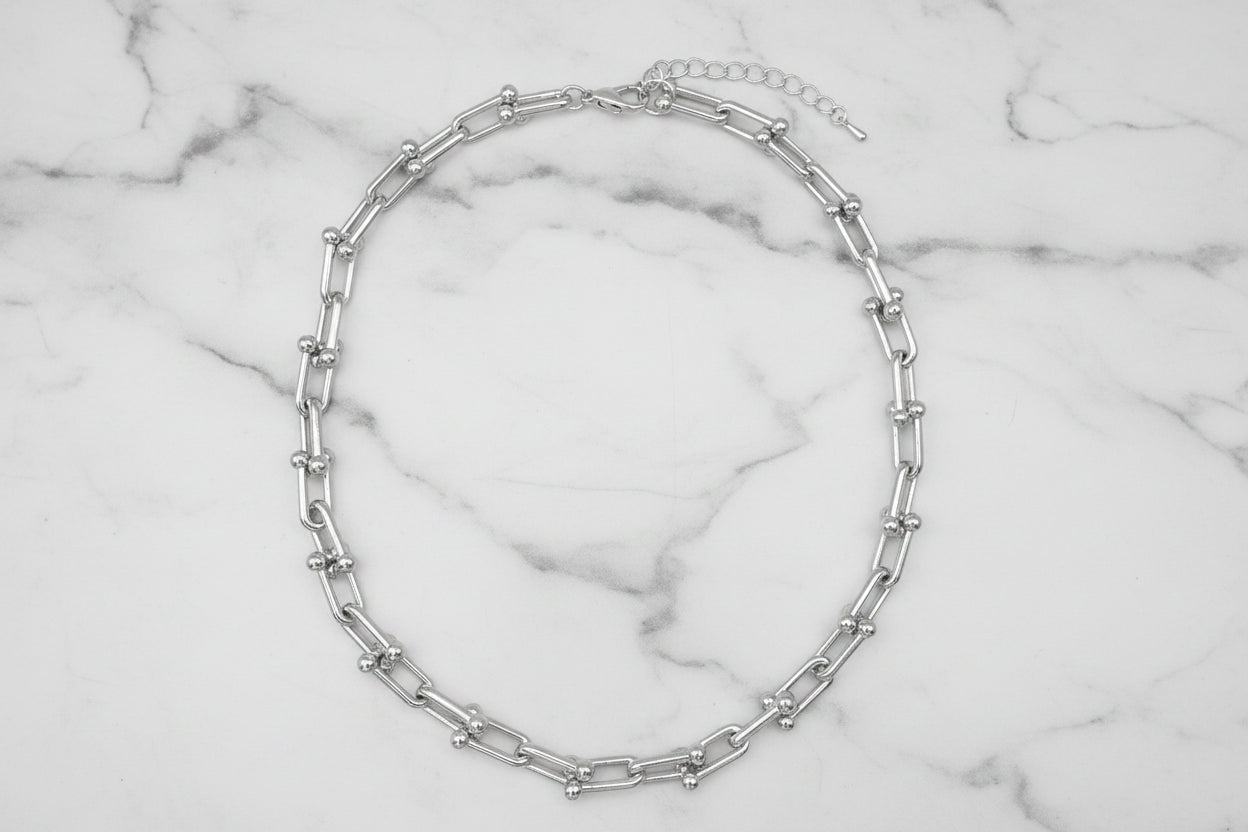 Silver Link Necklace