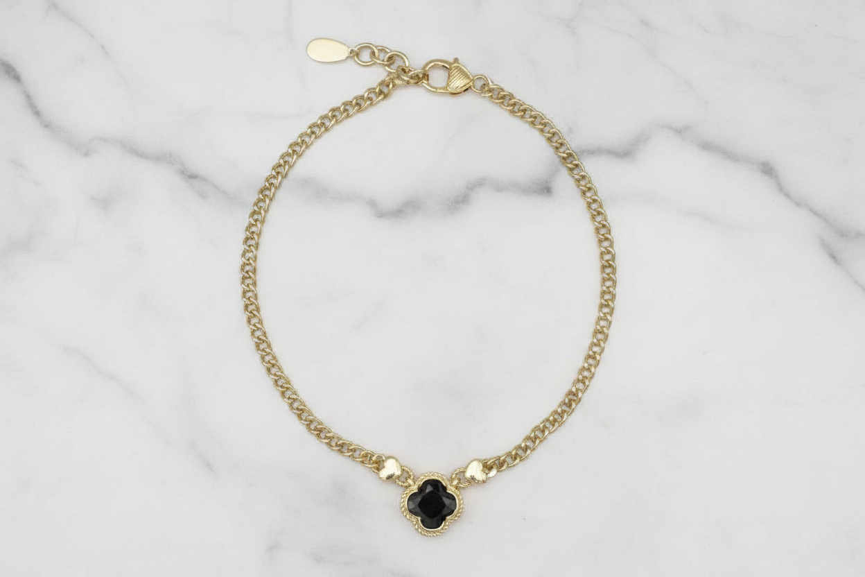 Gold Cuban Clover Necklace