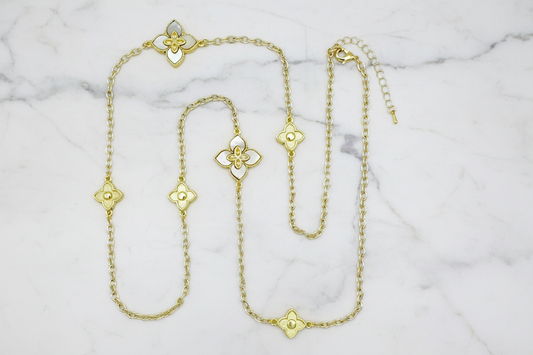 Gold 6-Clover Necklace