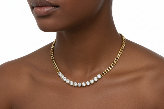 CZ Cuban Necklace