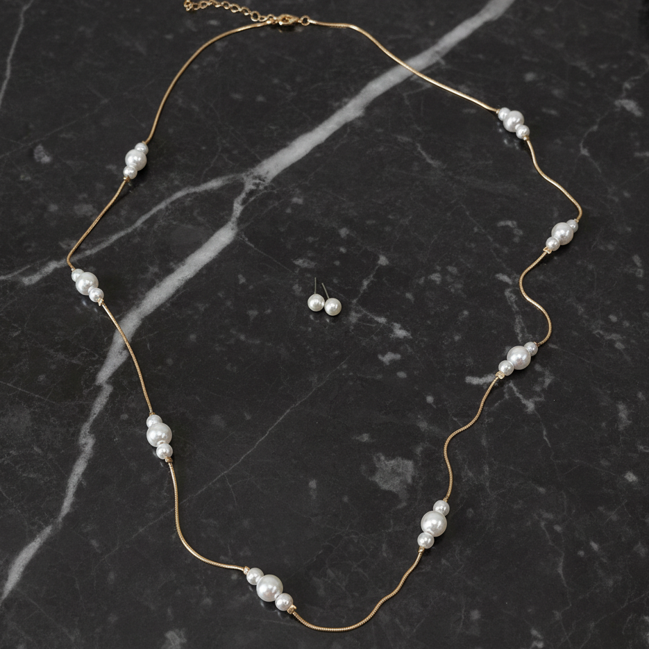 Pearl Necklace Set
