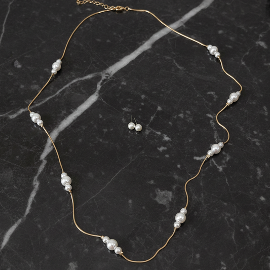 Pearl Necklace Set