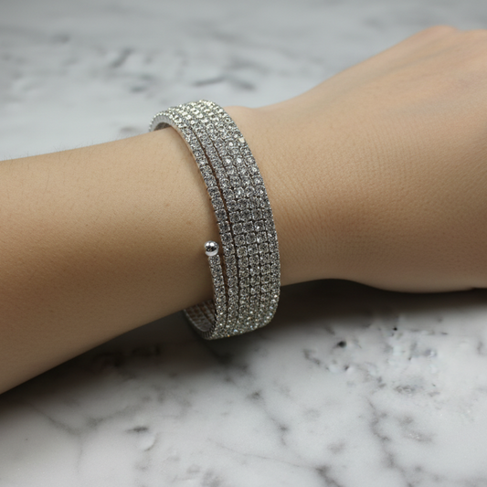2mm CZ 5-Line Bracelet