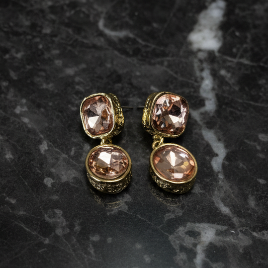 Pink Stone Earring