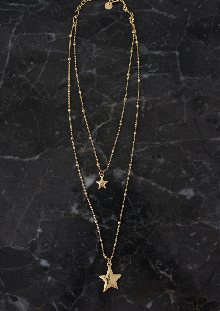 2-Strand Star Necklace