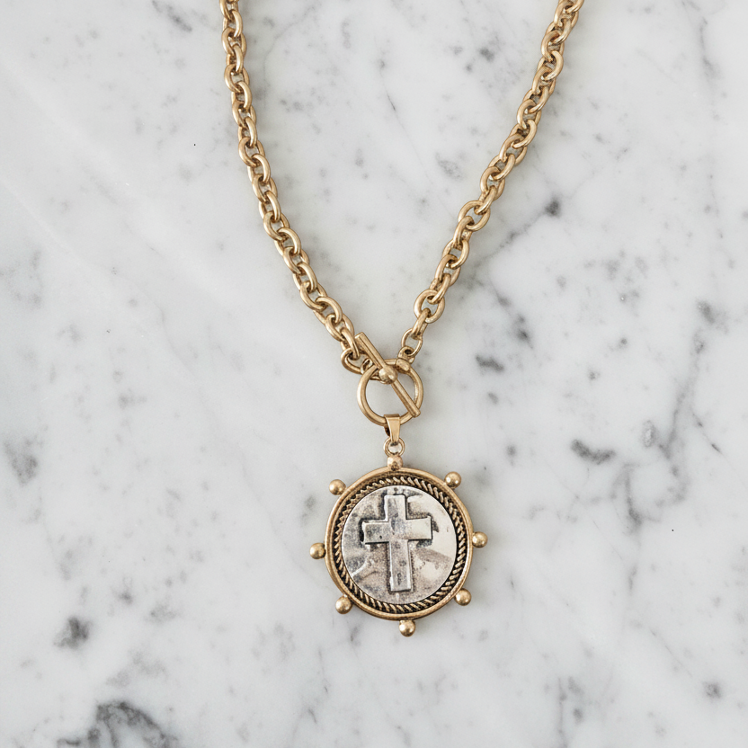 Cross Medallion Necklace