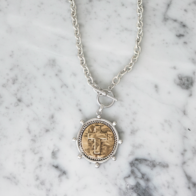 Cross Medallion Necklace